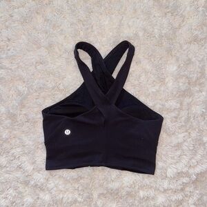 Black Nulu Wrap-Front Longline Bra Lululemon